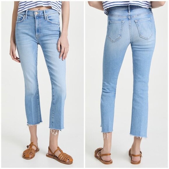 💕MOTHER💕 The Insider Crop Step Fray Jeans ~ Limited Edition 28 NWOT - Picture 6 of 16